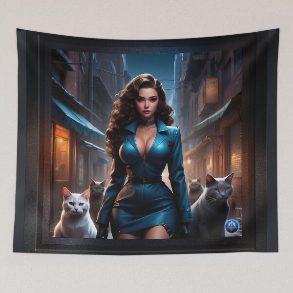 Item preview, Chianna D'Torri Among The Augdinian Street Cats Gorgeous AI Concept Art by Xzendor7 designed and sold by Xzendor7 Digital Art Creations.