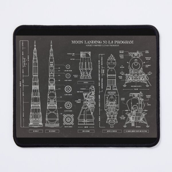 Item preview, N1 L3 Soviet Lunar Program. Moon Landing (Blackboard) designed and sold by BGALAXY.
