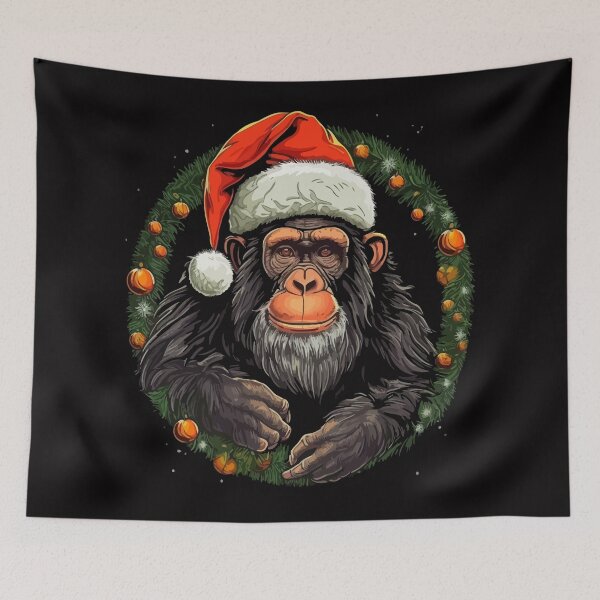 Artikelvorschau, Weihnachtsschimpanse entworfen und verkauft von creativellashop.