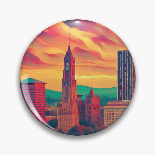 Item preview, Portland at Sunset designed and sold by badguyduh.