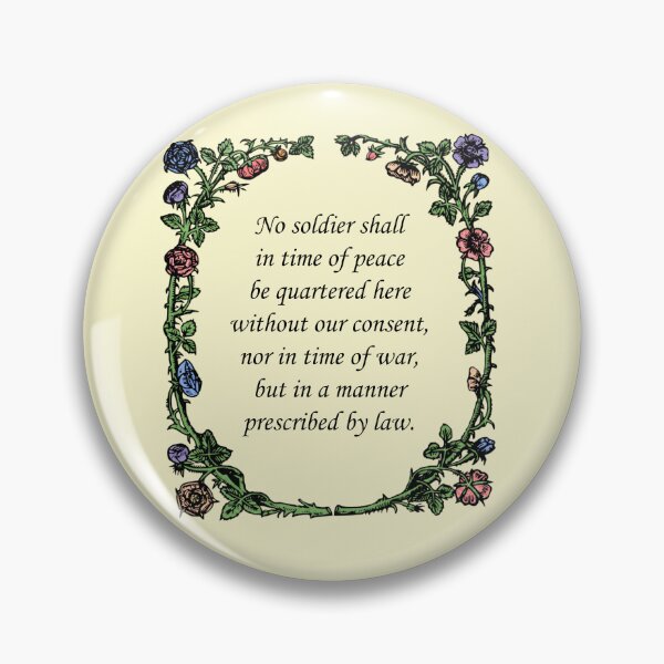 Item preview, Third Amendment designed and sold by Jonah Mann.
