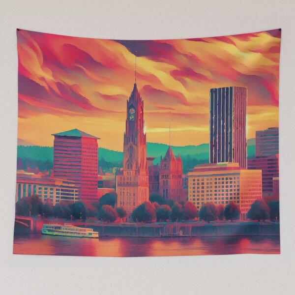 Item preview, Portland at Sunset designed and sold by badguyduh.