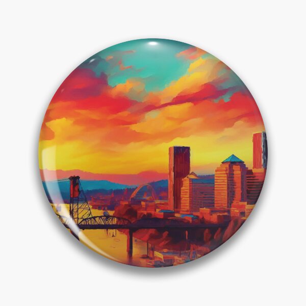 Item preview, Portland at Sunset designed and sold by badguyduh.