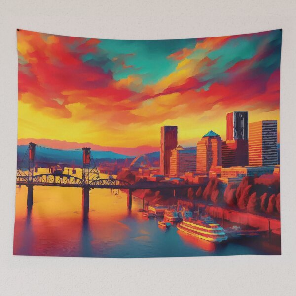 Item preview, Portland at Sunset designed and sold by badguyduh.