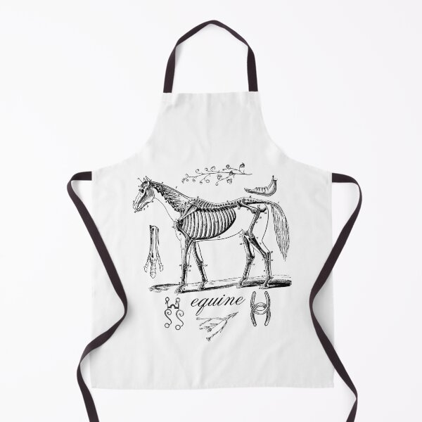 Item preview, Equine Vintage Horse Skeleton Black Line Drawing Design designed and sold by EarthArtDesigns.