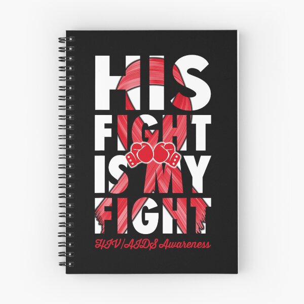 Item preview, His Fight Is My Fight HIVAIDS Awareness Red Ribbon designed and sold by EagmianPheolea.