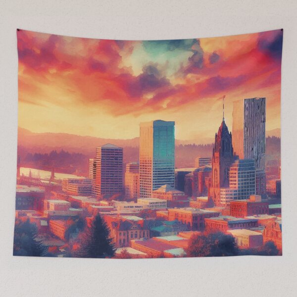 Item preview, Portland at Sunset designed and sold by badguyduh.
