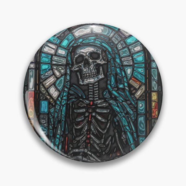 Item preview,   Stained glass (SantaMuerte blue). designed and sold by MirBer.