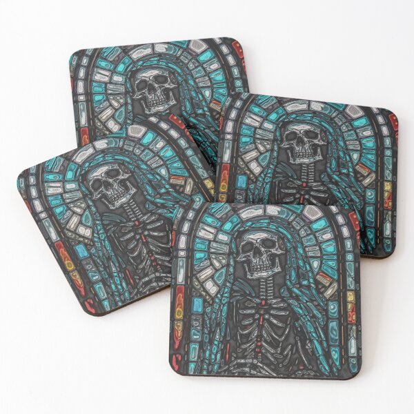 Item preview,   Stained glass (SantaMuerte blue). designed and sold by MirBer.