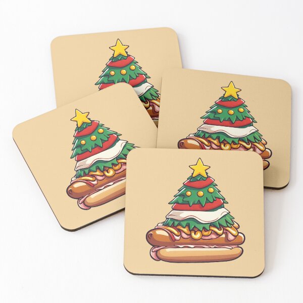 Item preview, Árbol de Navidad de perritos calientes designed and sold by Eolithic.