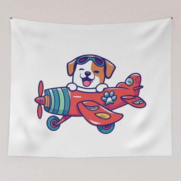 Item preview, Dog in airplane designed and sold by PawelNature.