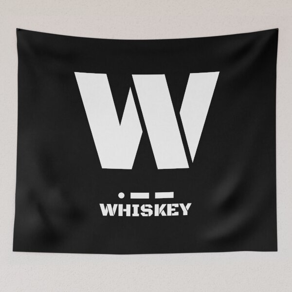 Item preview, Letter W(Whiskey) Morse Code NATO Phonetic Alphabet designed and sold by AnnSign.