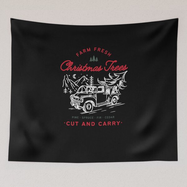 Item preview, farm fresh merry christmas designed and sold by sanna-black.