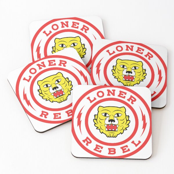 Item preview, Loner-Rebel badge (red) designed and sold by Collin Creek.