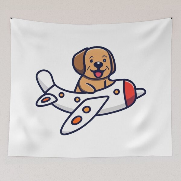 Item preview, Dog in airplane designed and sold by PawelNature.