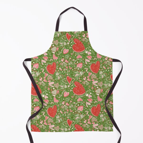 Item preview, Hearts of Whimsy on olive green designed and sold by Maryann Candito.
