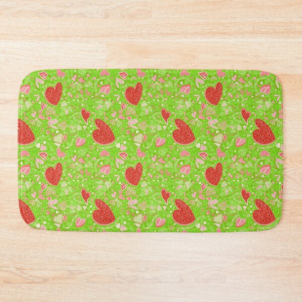 Item preview, Hearts of Whimsy on neon Lime green designed and sold by Maryann Candito.