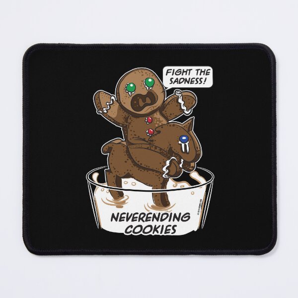 Item preview, FIGHT THE SADNESS, GINGERBREAD MAN ON A HORSE, IN THE SWAMP (MILK) OF SADNESS  designed and sold by eShirtLabs.