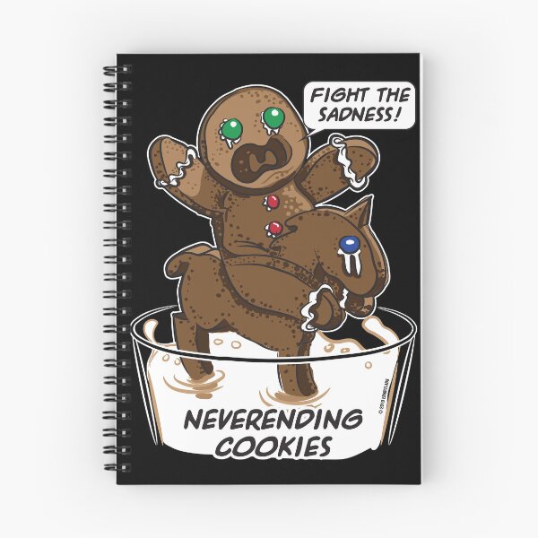 Item preview, FIGHT THE SADNESS, GINGERBREAD MAN ON A HORSE, IN THE SWAMP (MILK) OF SADNESS  designed and sold by eShirtLabs.