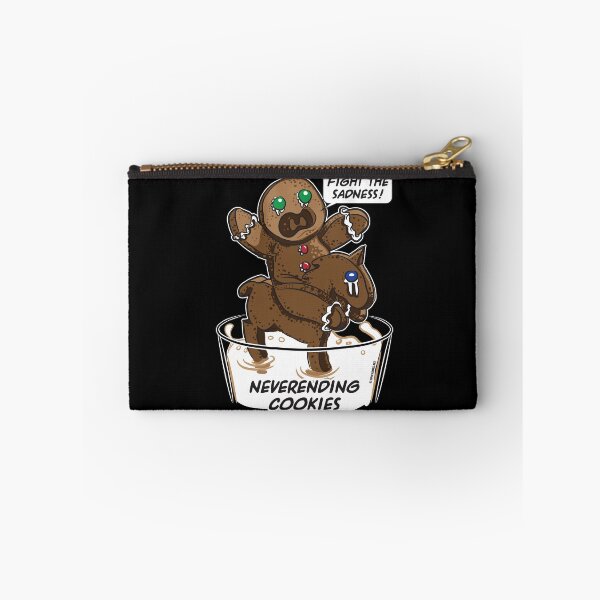 Item preview, FIGHT THE SADNESS, GINGERBREAD MAN ON A HORSE, IN THE SWAMP (MILK) OF SADNESS  designed and sold by eShirtLabs.