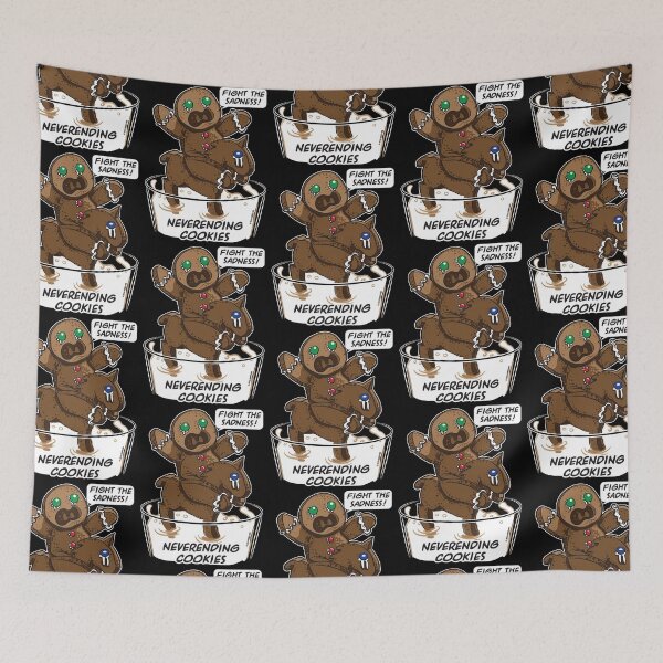 Item preview, FIGHT THE SADNESS, GINGERBREAD MAN ON A HORSE, IN THE SWAMP (MILK) OF SADNESS  designed and sold by eShirtLabs.