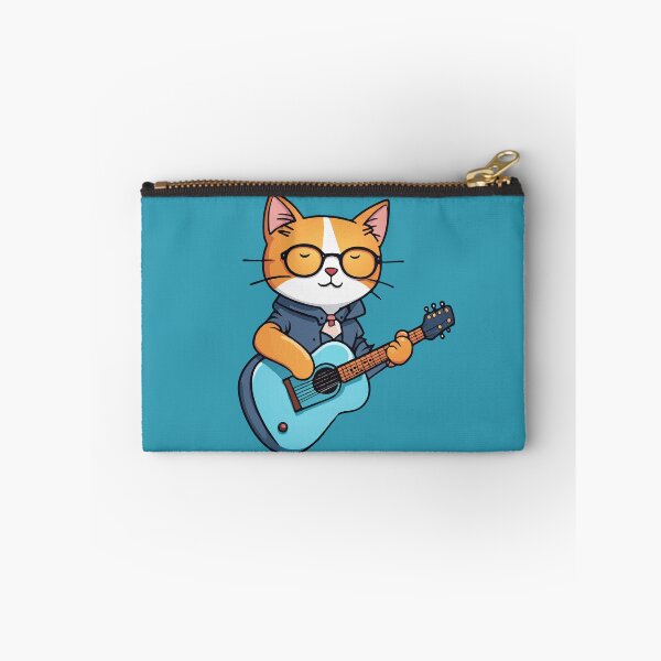 Item preview, A cat playing the guitar designed and sold by Dalevalart.