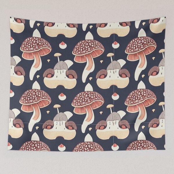 Item preview, fungal pattern designed and sold by PatronesKawai.
