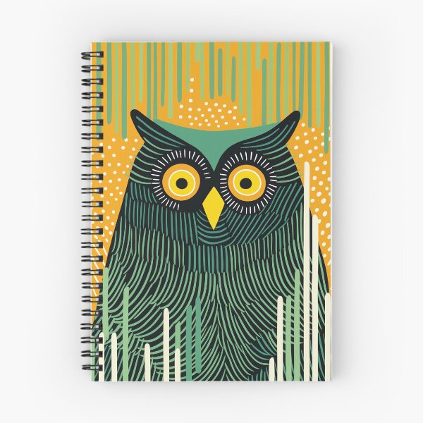 Item preview, Emerald Chic Owl designed and sold by EnchantArtCo.