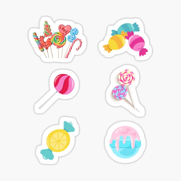 Item preview, candy stickers for kids- Ridiculously Cute Stickers for Kids designed and sold by CreativeBloom Studio.