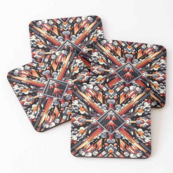 Item preview, Geometric Volcano Pattern designed and sold by NeatSplash.
