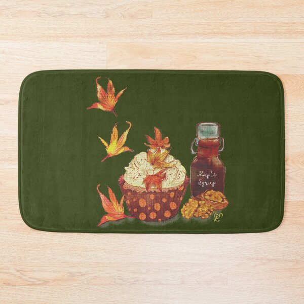 Item preview, Falling Leaf Autumn Cupcake designed and sold by LillyUndercroft.