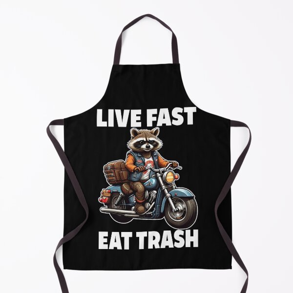 Artikelvorschau, Lebe schnell, iss Müll, iss Müll, mache Verbrechen, Waschbär, fahre Motorrad, lustiger Waschbär entworfen und verkauft von Porcupine Tees ⭐⭐⭐⭐⭐.