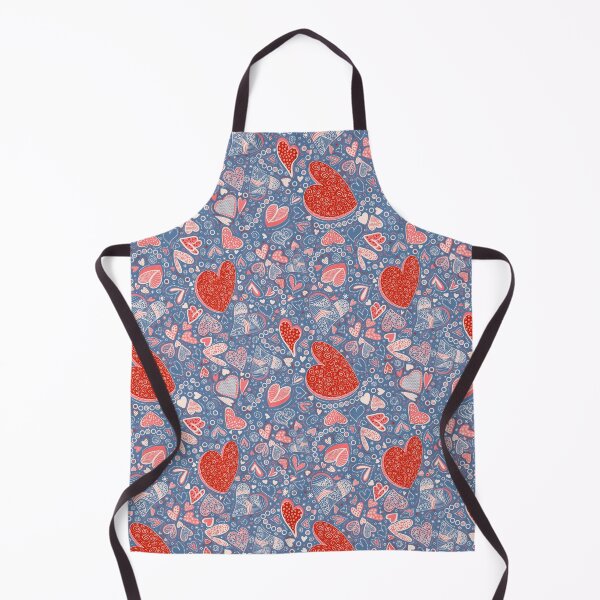 Item preview, Hearts of Whimsy on Denim blue designed and sold by Maryann Candito.