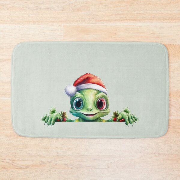 Item preview, Winter Frog in a Santa Hat designed and sold by MargaretFasDes.