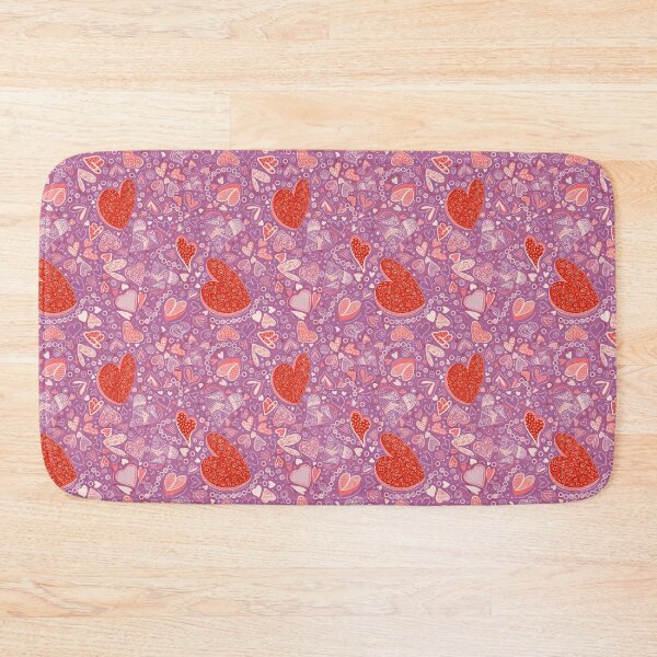 Item preview, Hearts of Whimsy on Grape purple designed and sold by Maryann Candito.