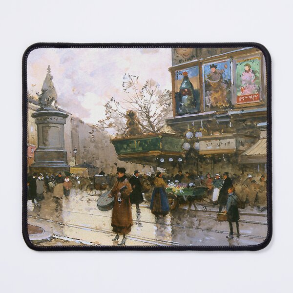 Item preview, Place de Clichy (20th century) - Eugène Galien Laloue designed and sold by SALON DES ARTS.