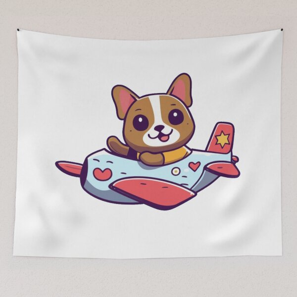 Item preview, Dog in airplane designed and sold by PawelNature.