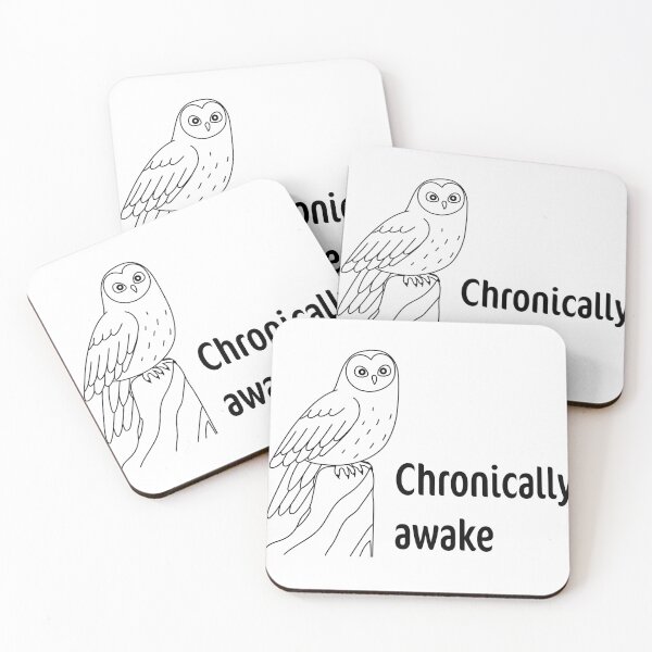 Item preview, chronically awake designed and sold by Hekatecreation.