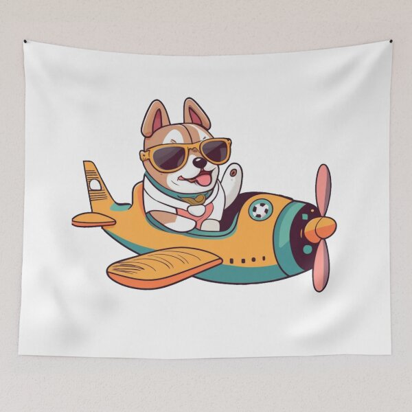 Item preview, Dog in airplane designed and sold by PawelNature.