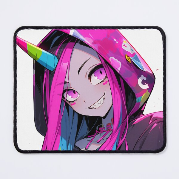 Item preview, Cute Bright Pink Unicorn Horn Anime Girl designed and sold by bubblegoth.