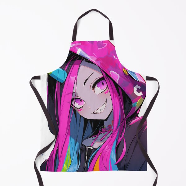 Item preview, Cute Bright Pink Unicorn Horn Anime Girl designed and sold by bubblegoth.
