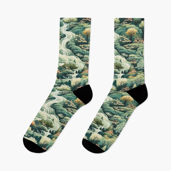 Item preview, Waterfall Pattern, Green designed and sold by purelypatterns.