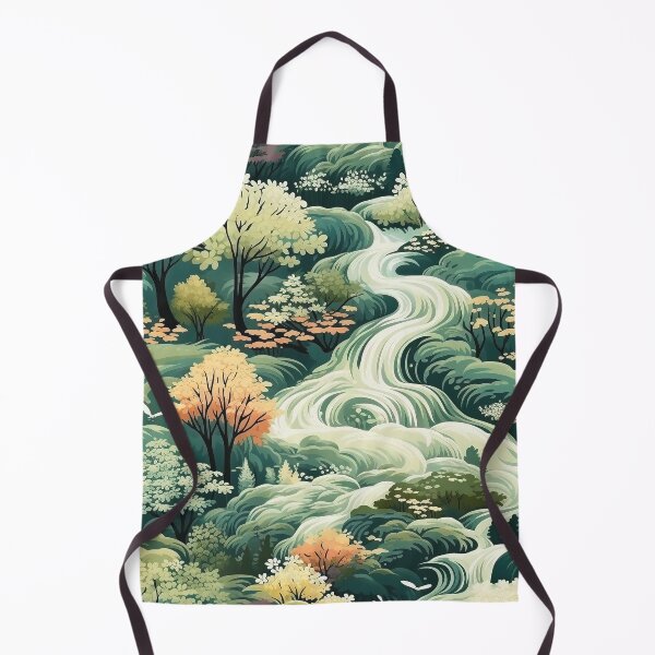 Item preview, Waterfall Pattern, Green designed and sold by purelypatterns.
