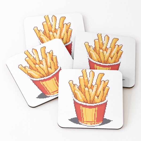 Item preview, Cute pixel art Fries - Pixel food art designed and sold by octoboobs.