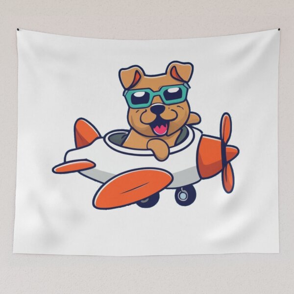 Item preview, Dog in airplane designed and sold by PawelNature.
