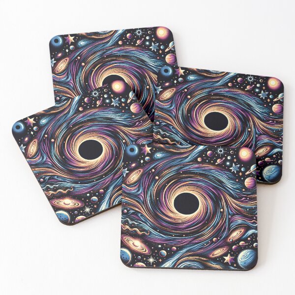 Item preview, Black Hole Space Pattern designed and sold by NeatSplash.