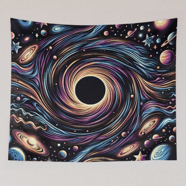 Item preview, Black Hole Space Pattern designed and sold by NeatSplash.