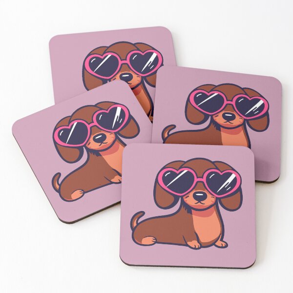 Item preview, Dachshund Heartshaped Sunglasses Doxie  designed and sold by Creative  Visions Art.