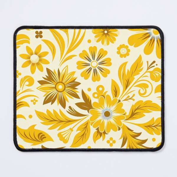 Item preview, Vintage Yellow Flowers Pattern designed and sold by NeatSplash.