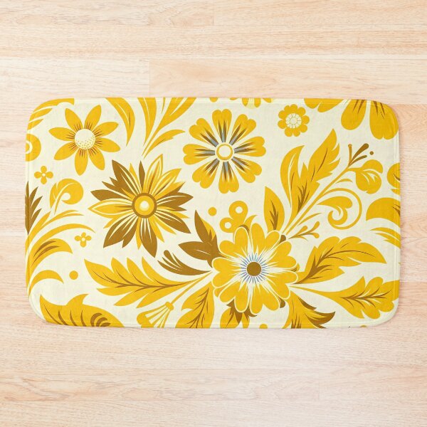 Item preview, Vintage Yellow Flowers Pattern designed and sold by NeatSplash.